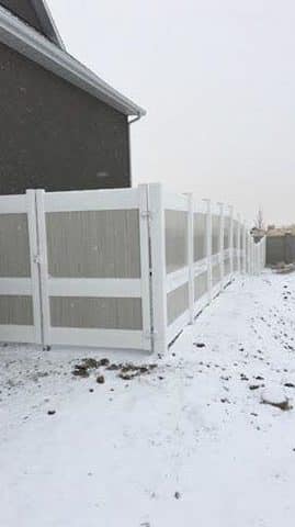 Winter Installation Salt Lake County UT Custom Fence All Over Fence